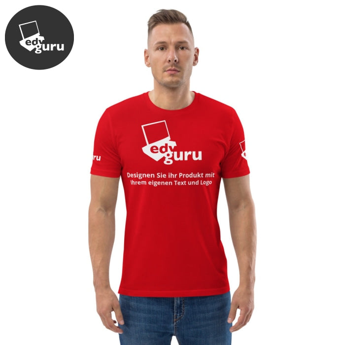 Unisex tričko z organické bavlny červené / S