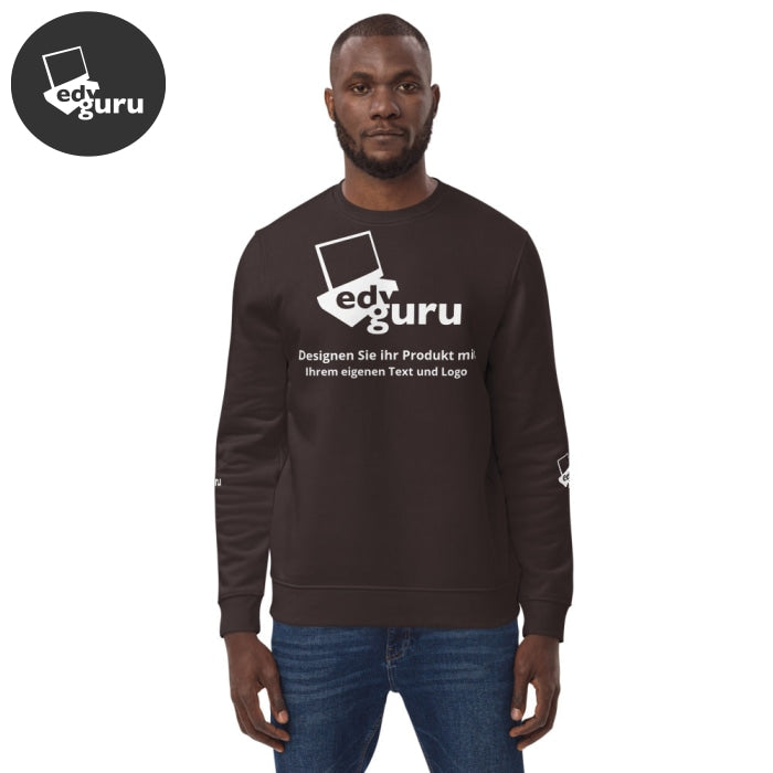 Unisex organický svetr Deep Chocolate / S