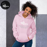 Felpa con cappuccio unisex rosa chiaro / S