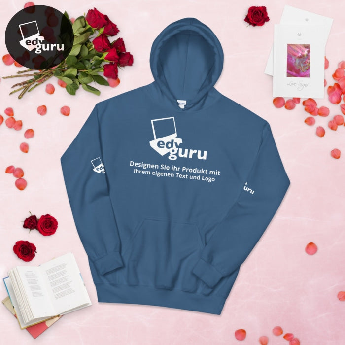 Felpa con cappuccio unisex Blu Indaco / S