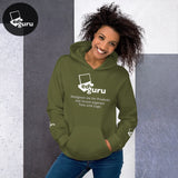 Felpa con cappuccio unisex verde militare / S