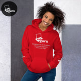 Felpa con cappuccio unisex rossa / S