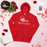 Felpa con cappuccio unisex rossa / S
